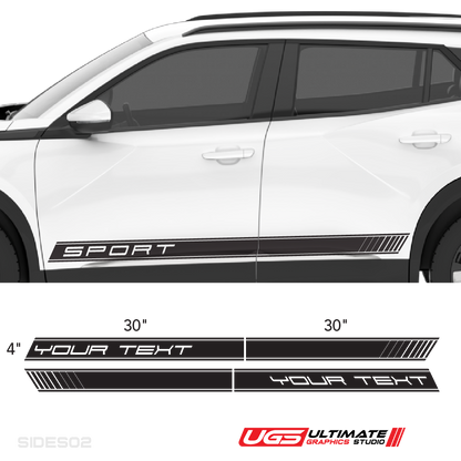 Side Custom Text Graphics