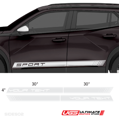 Side Custom Text Graphics