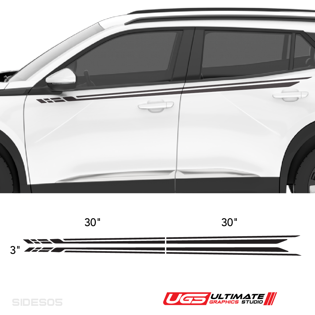 Side Racing Stripe