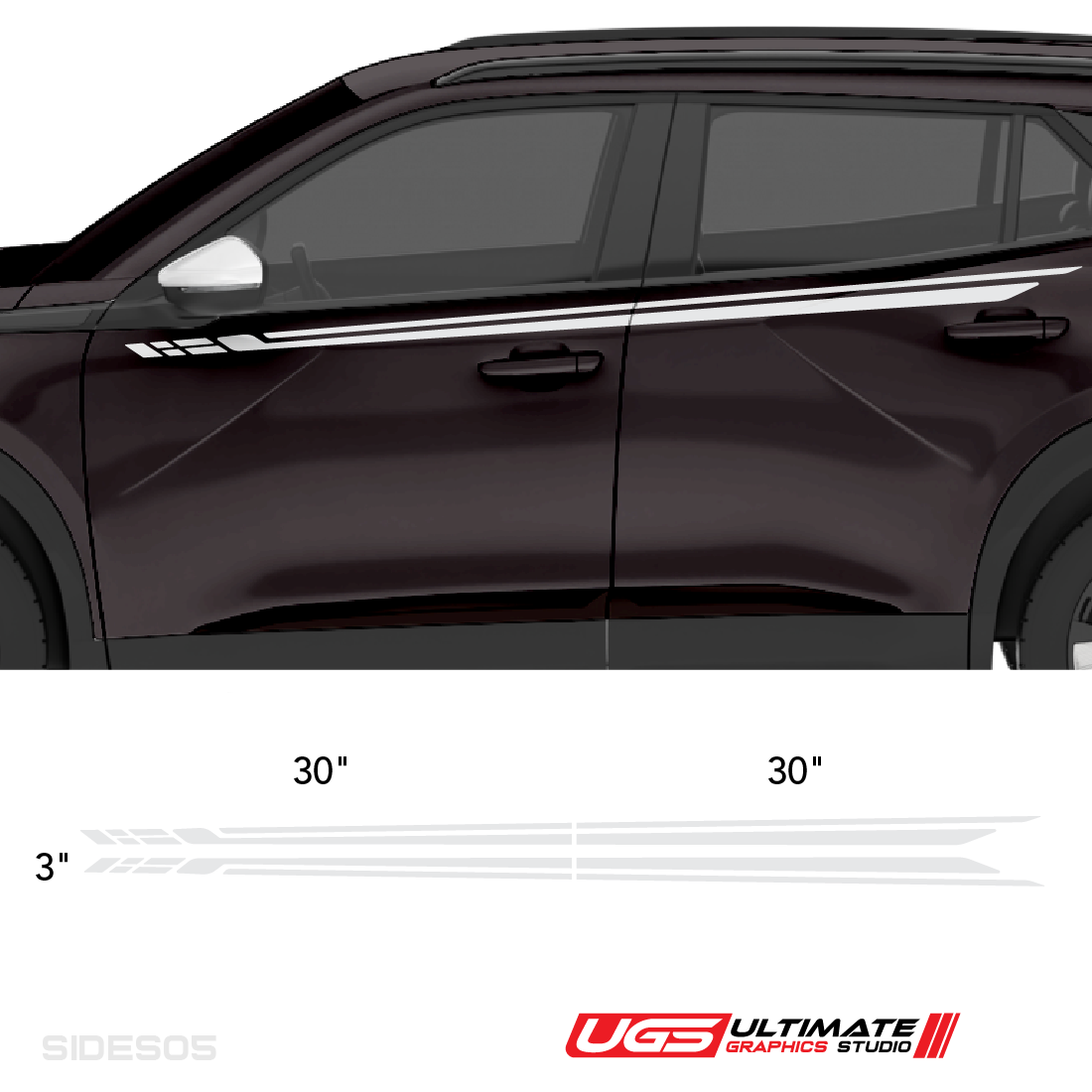 Side Racing Stripe