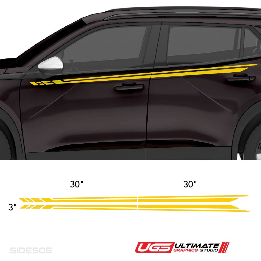 Side Racing Stripe