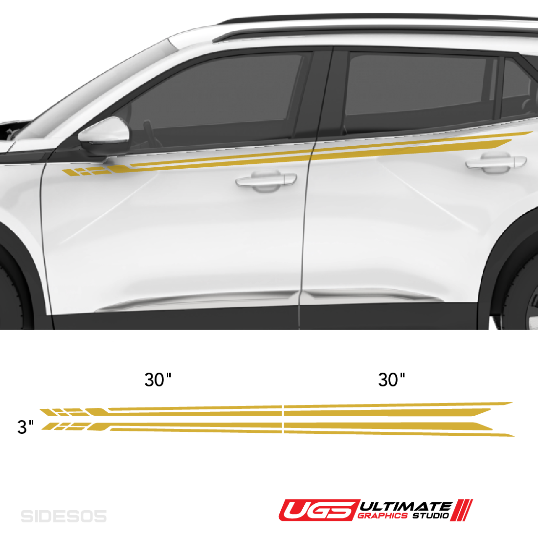 Side Racing Stripe