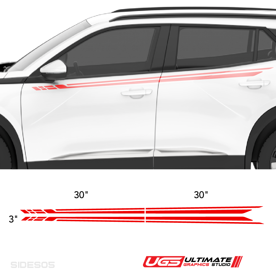 Side Racing Stripe
