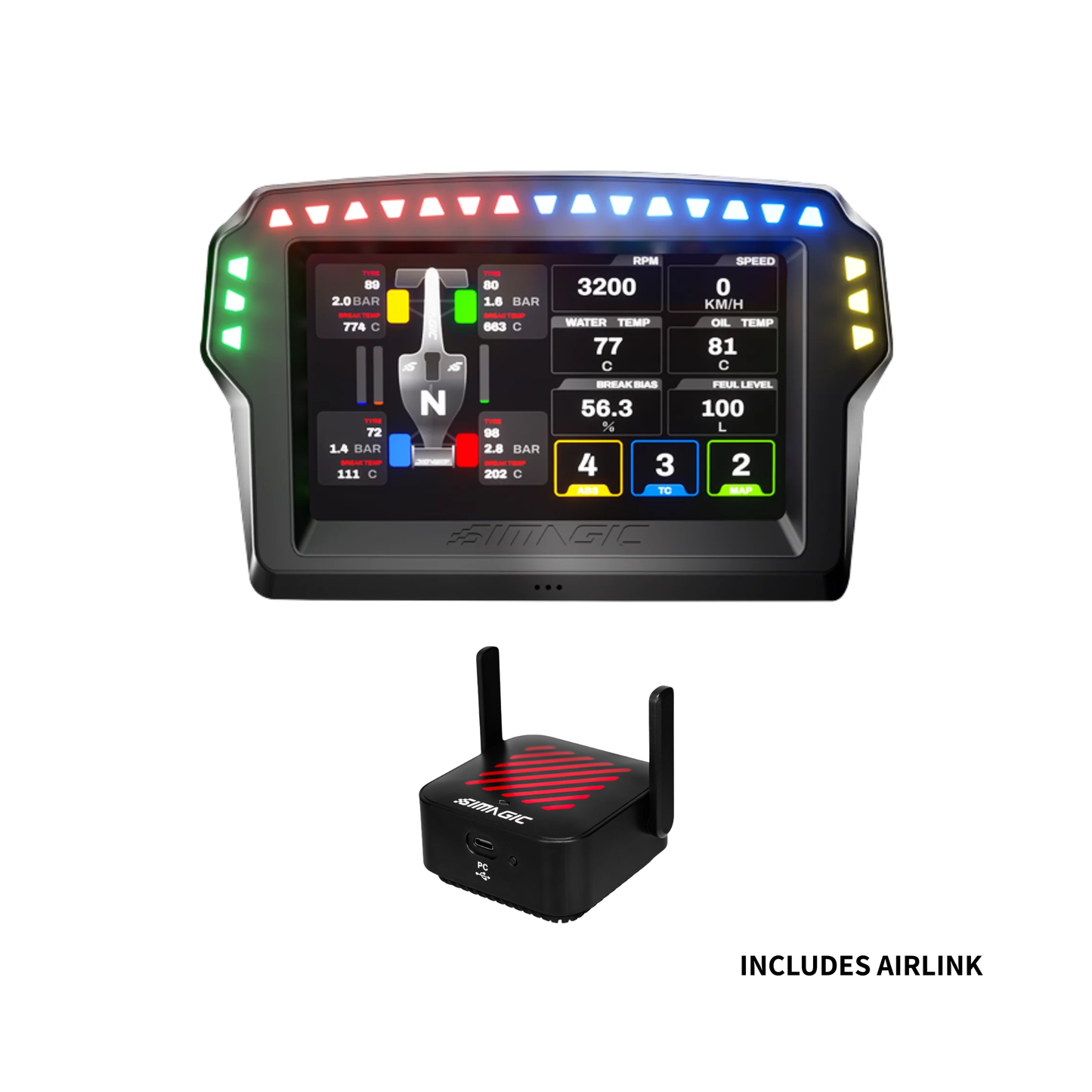 Simagic MagicDash 4 Display (Includes AirLink Wireless Hotspot)