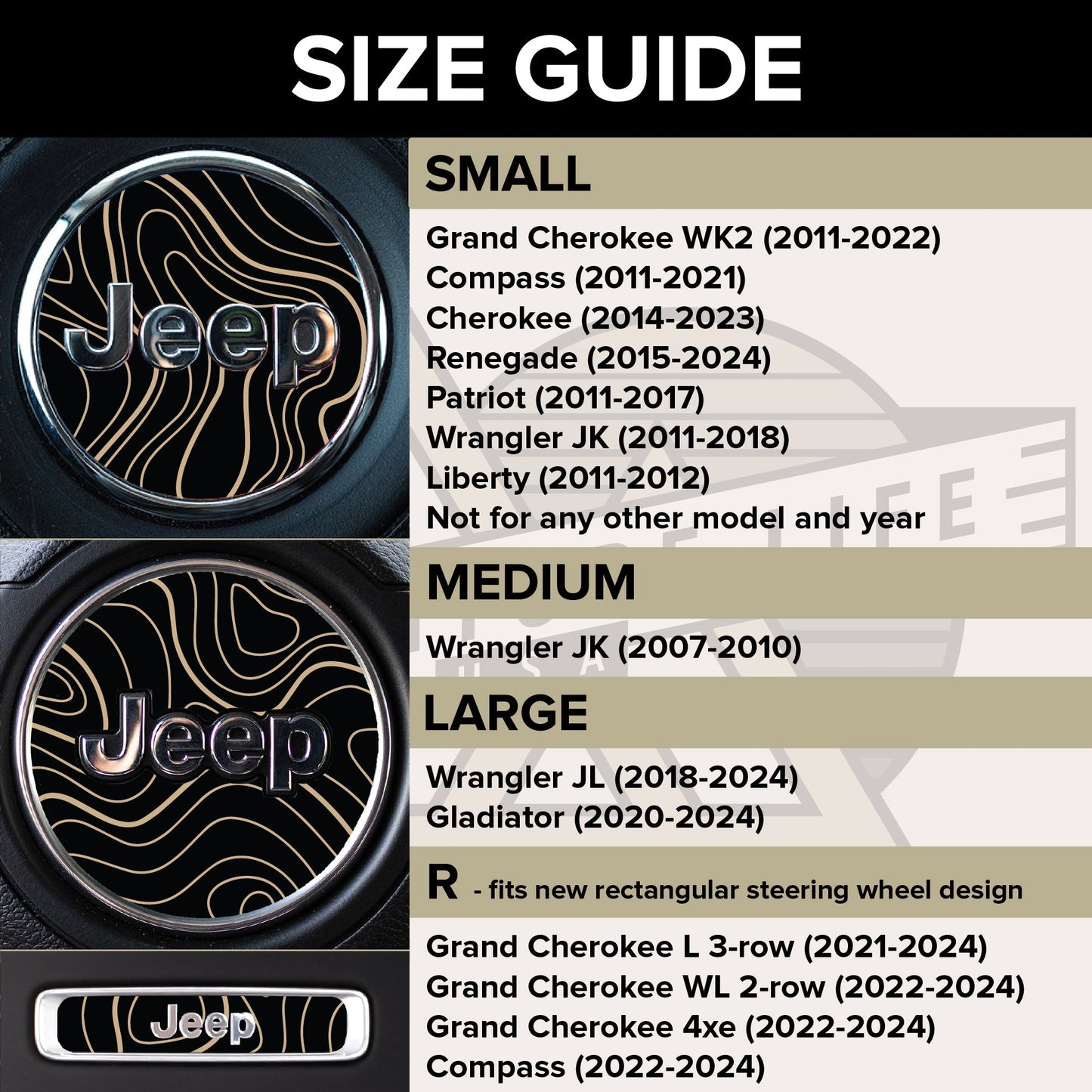 Animal Print Steering Wheel Decal for Jeep