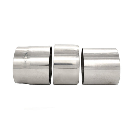 2.500" OD Double Slip Joint Adapter - Polished OD - 304 Stainless