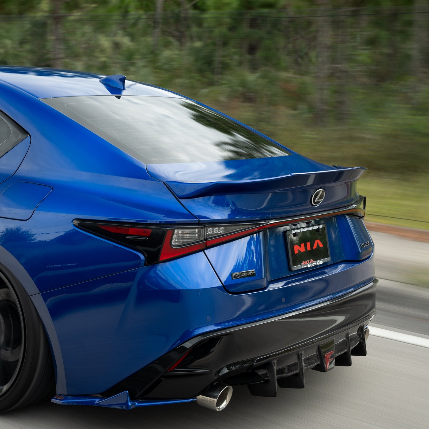 Lexus IS Base Model, F-Sport NIA  Rear ducktail Wing Spoiler V1 2021-2025  in ABS