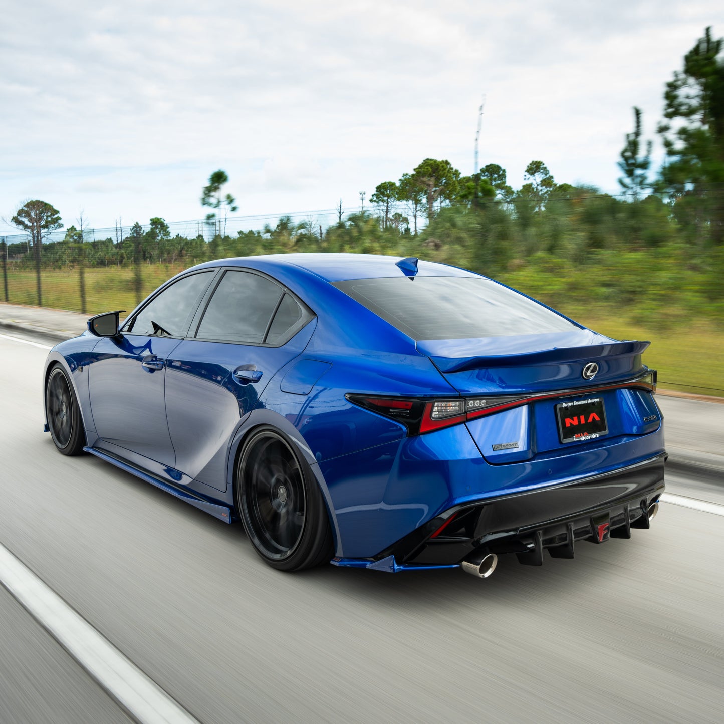 Lexus IS Base Model, F-Sport NIA  Rear ducktail Wing Spoiler V1 2021-2025  in ABS