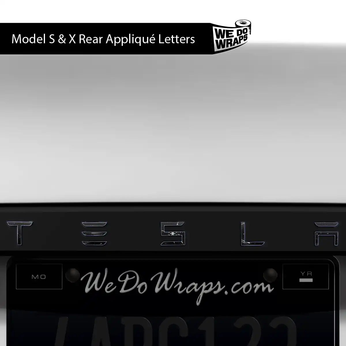 Space Gear Tesla Emblem Decals (Front + Back) | Model S