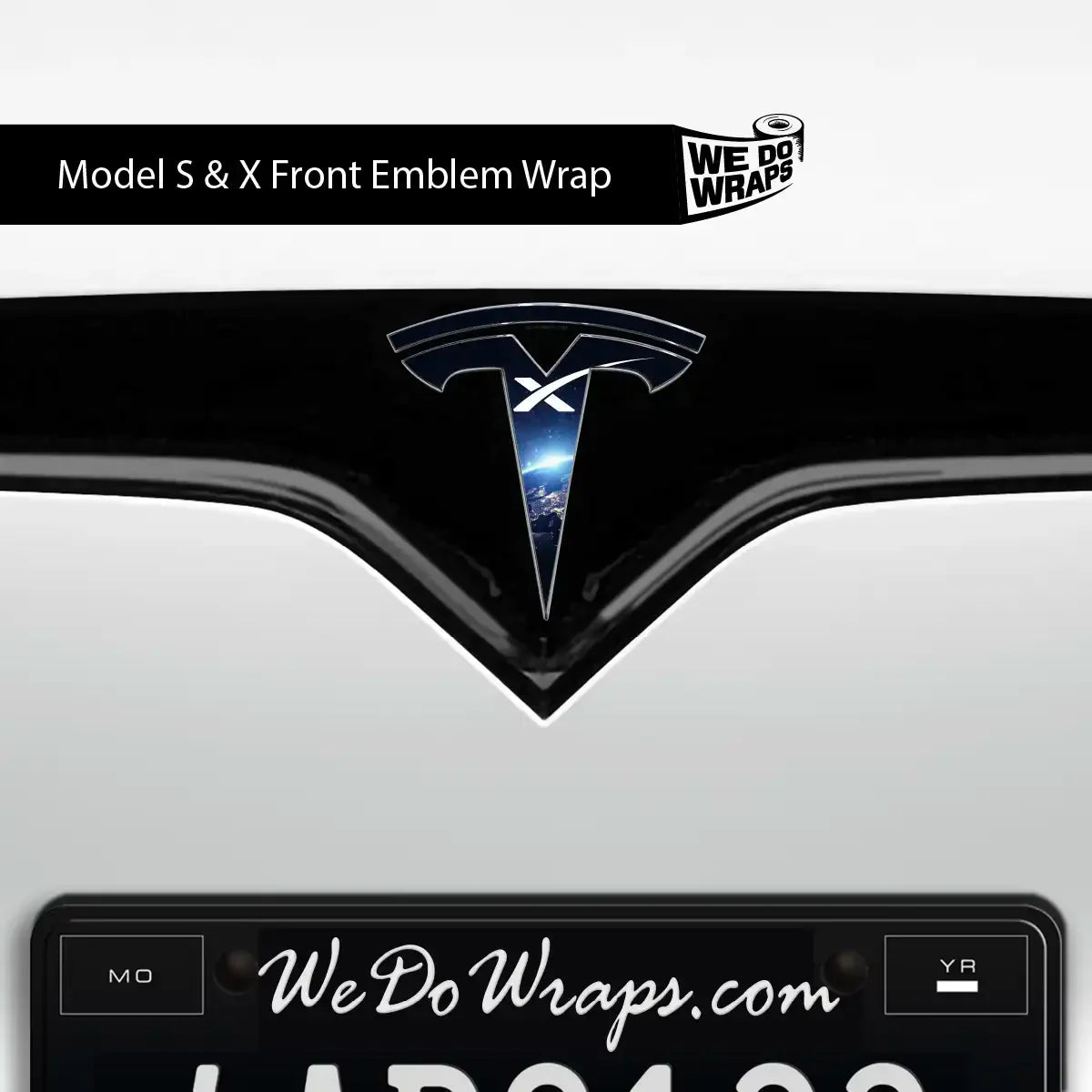 SpaceX Tesla Emblem Decals (Front + Back) | Model S