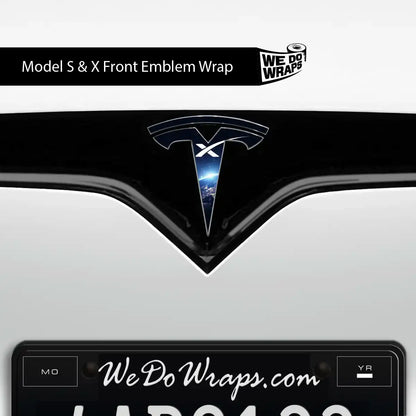 SpaceX Tesla Emblem Decals (Front + Back) | Model S