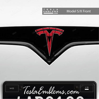 Spider-Man Tesla Emblem Decals (Front + Back) | Model S