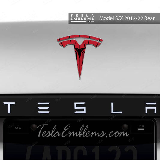 Spider-Man Tesla Emblem Decals (Front + Back) | Model X