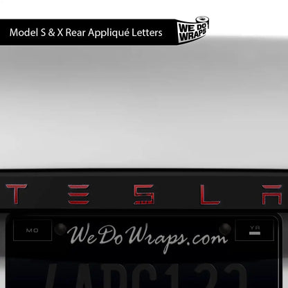 Spidey Senses Tesla Emblem Decals (Front + Back) | Model X