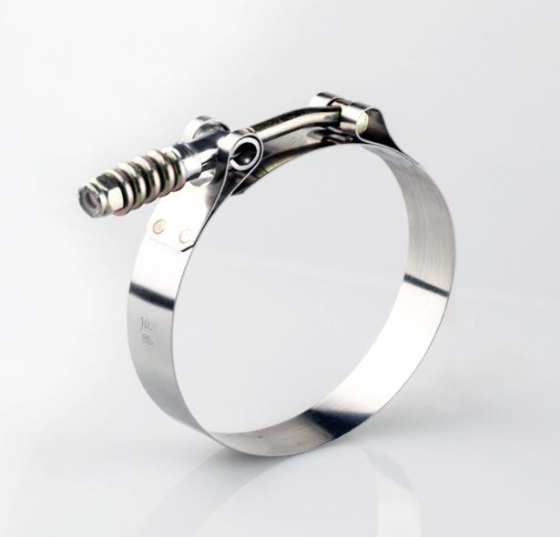 Light Duty Spring Loaded T-Bolt Clamp 304 Stainless - For 2.500" ID Silicone (Clamping Range: 2.69" - 2.99")