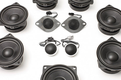 BACKORDERED - SHIPS SECOND HALF OF JULY - RECOMMEND YOU ORDER NOW, LIMITED FUTURE INVENTORY - Stage One BMW Speaker Upgrade for E60/E61 Sedan/Wagon with DIRAC / EPS