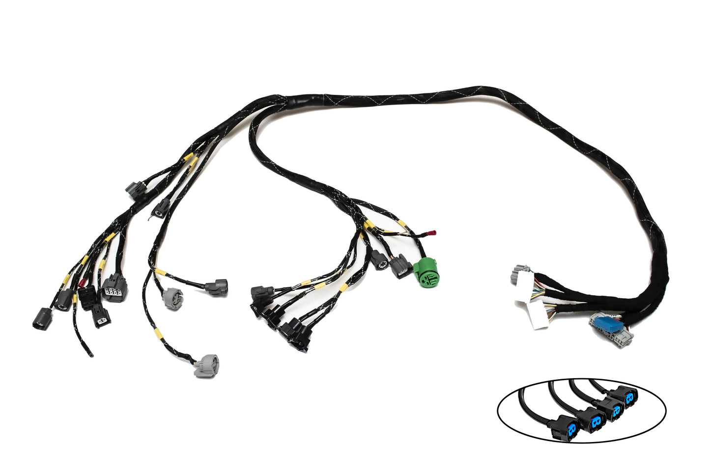 D & B-Series OBD1 Tucked Engine Harness Kit w/ Subharness | 92-96 Honda Prelude