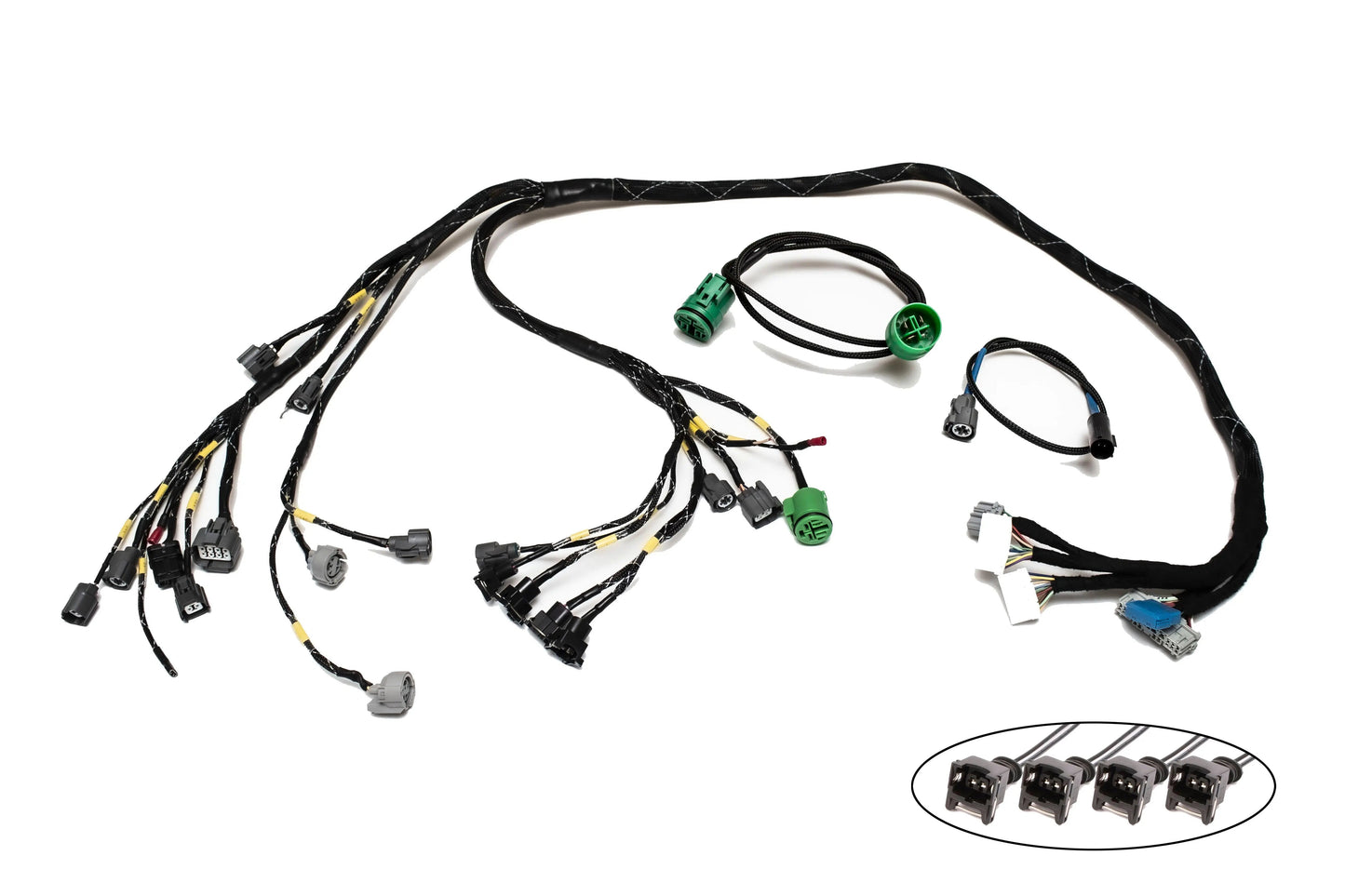 H-Series H2B OBD2B Tucked Engine Harness Kit w/ Subharness | 99-01 Civic EK