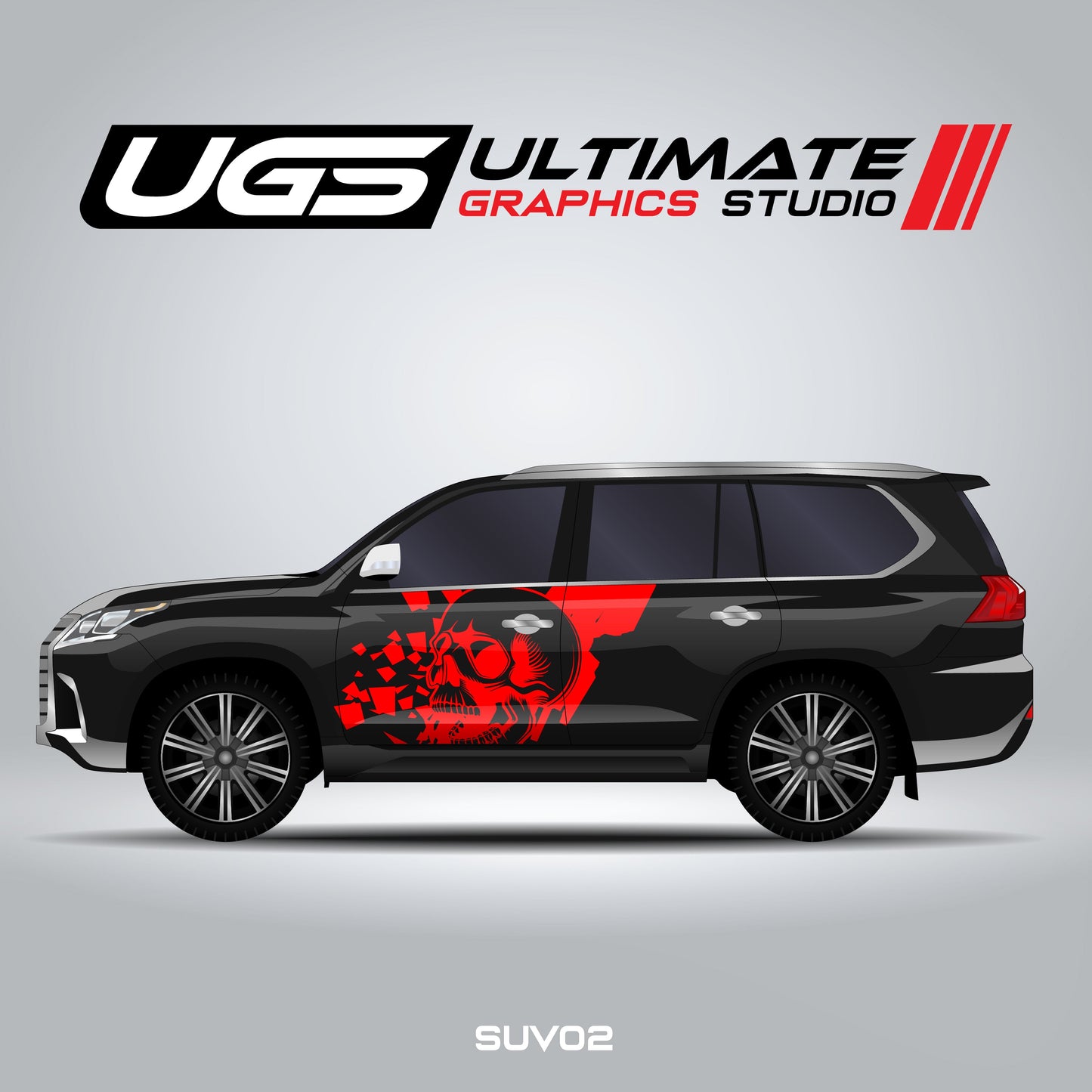 SUV Side Skull Graphics