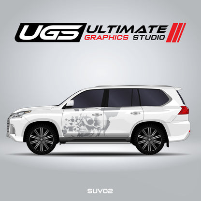 SUV Side Skull Graphics
