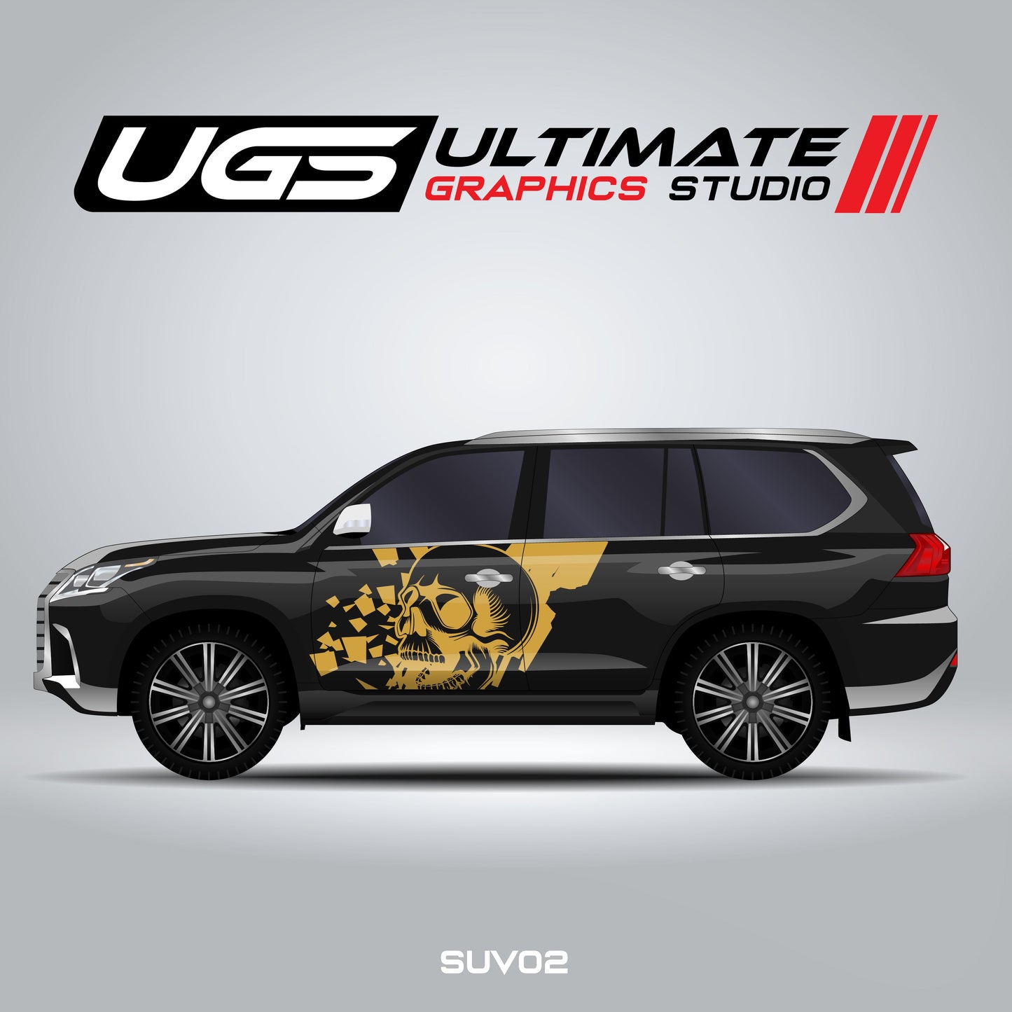 SUV Side Skull Graphics