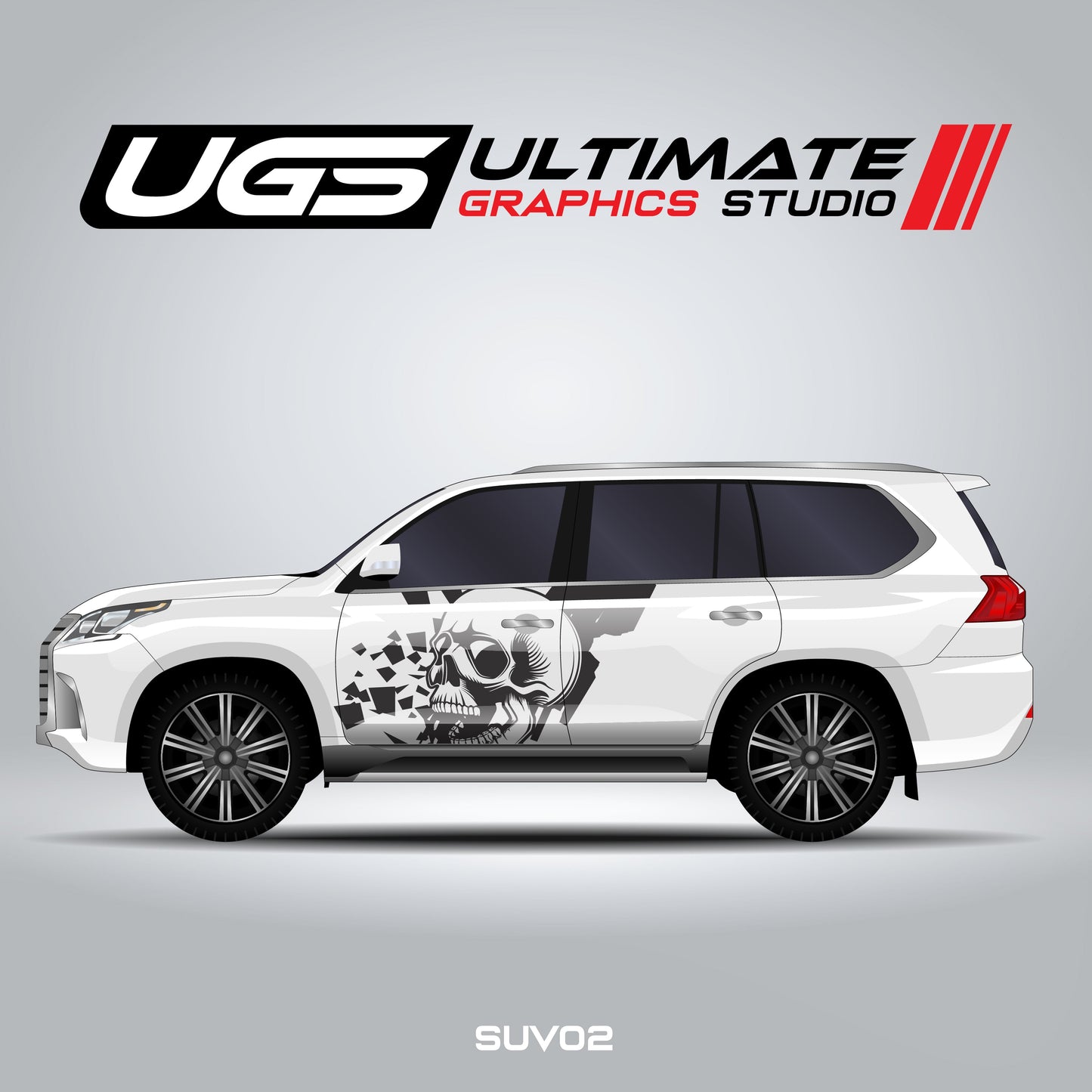 SUV Side Skull Graphics