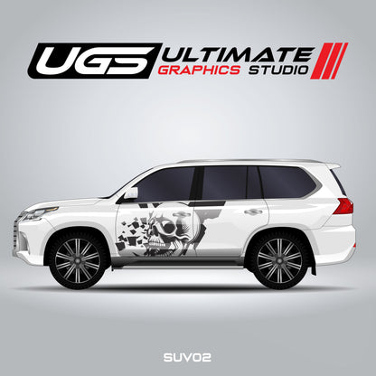 SUV Side Skull Graphics