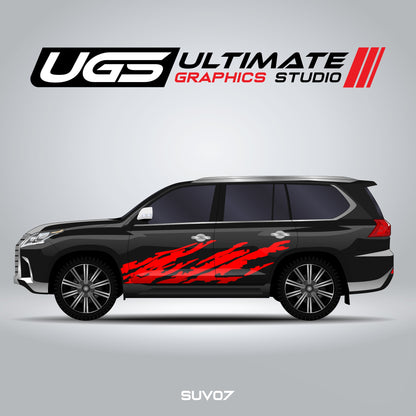SUV Dirt Splash Side Graphics