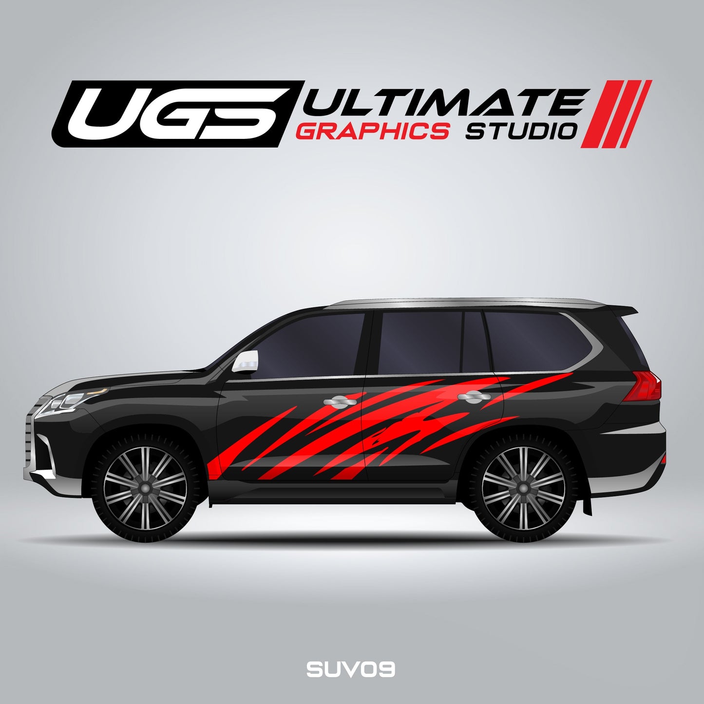 SUV Curved Lines Side Graphics