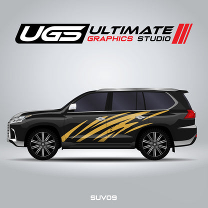SUV Curved Lines Side Graphics