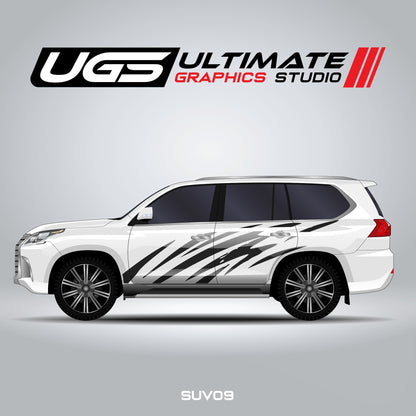 SUV Curved Lines Side Graphics