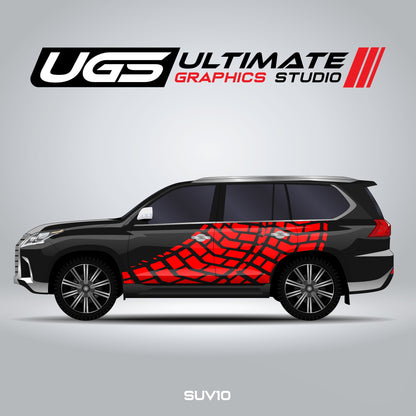 SUV Tire Mark Side Graphics