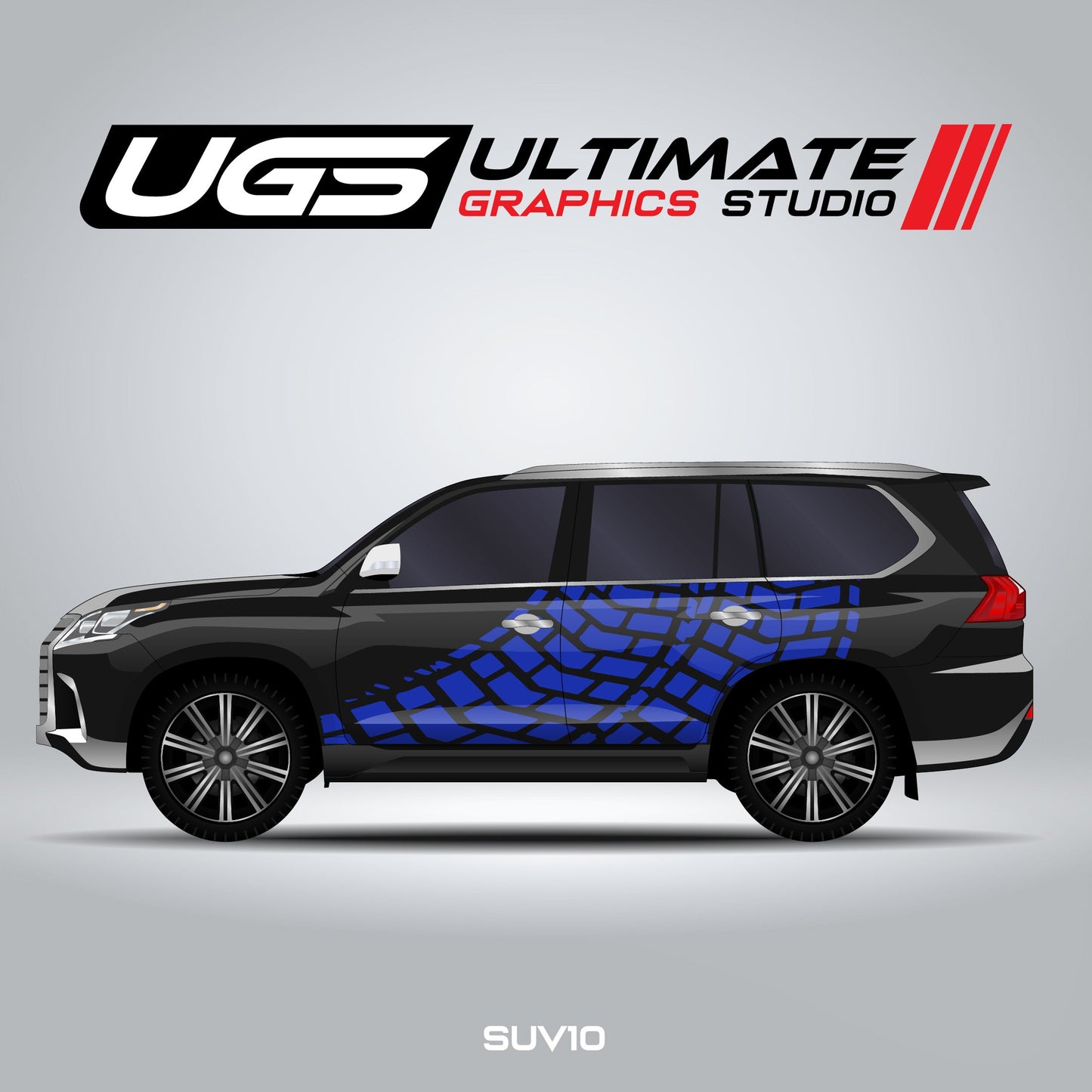 SUV Tire Mark Side Graphics