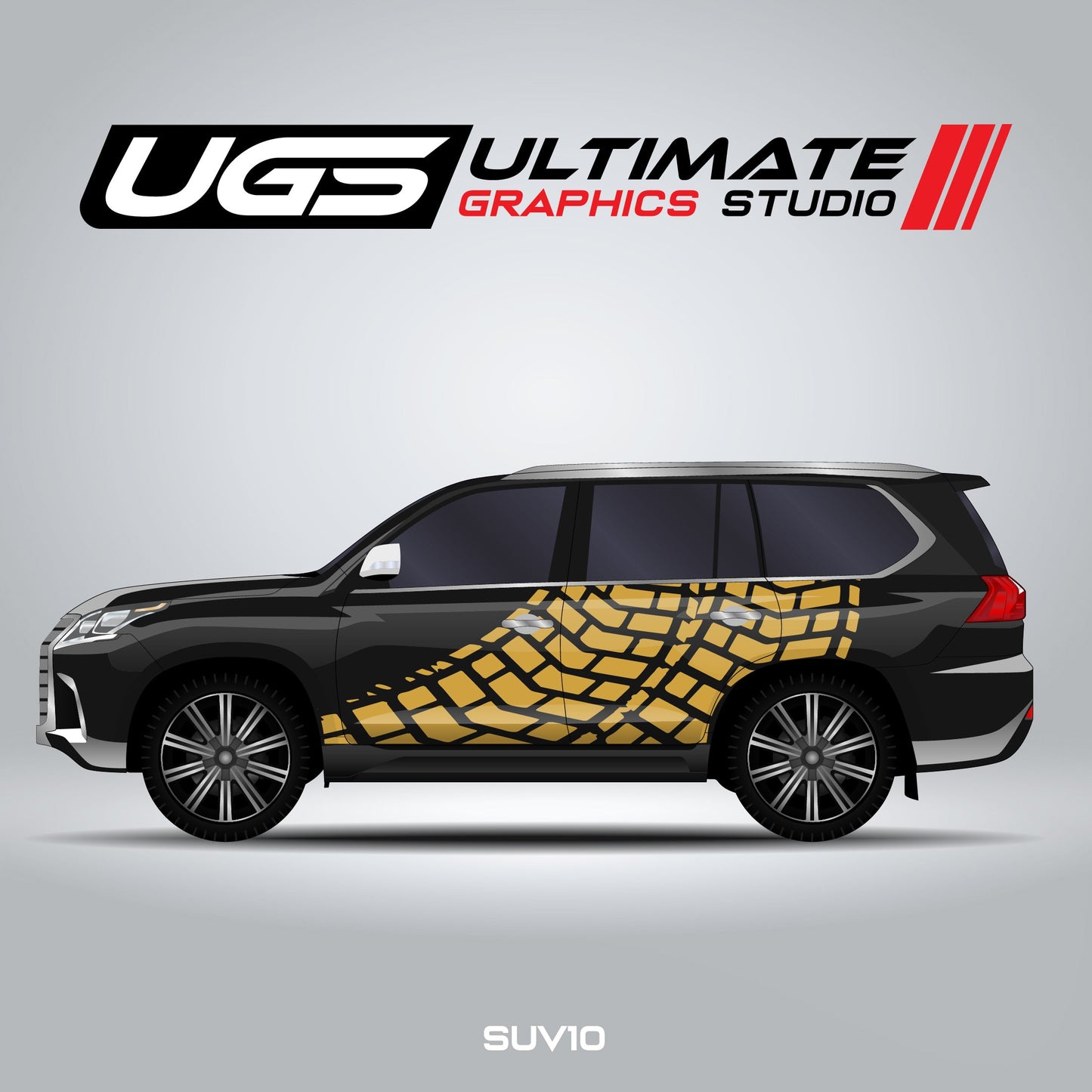 SUV Tire Mark Side Graphics