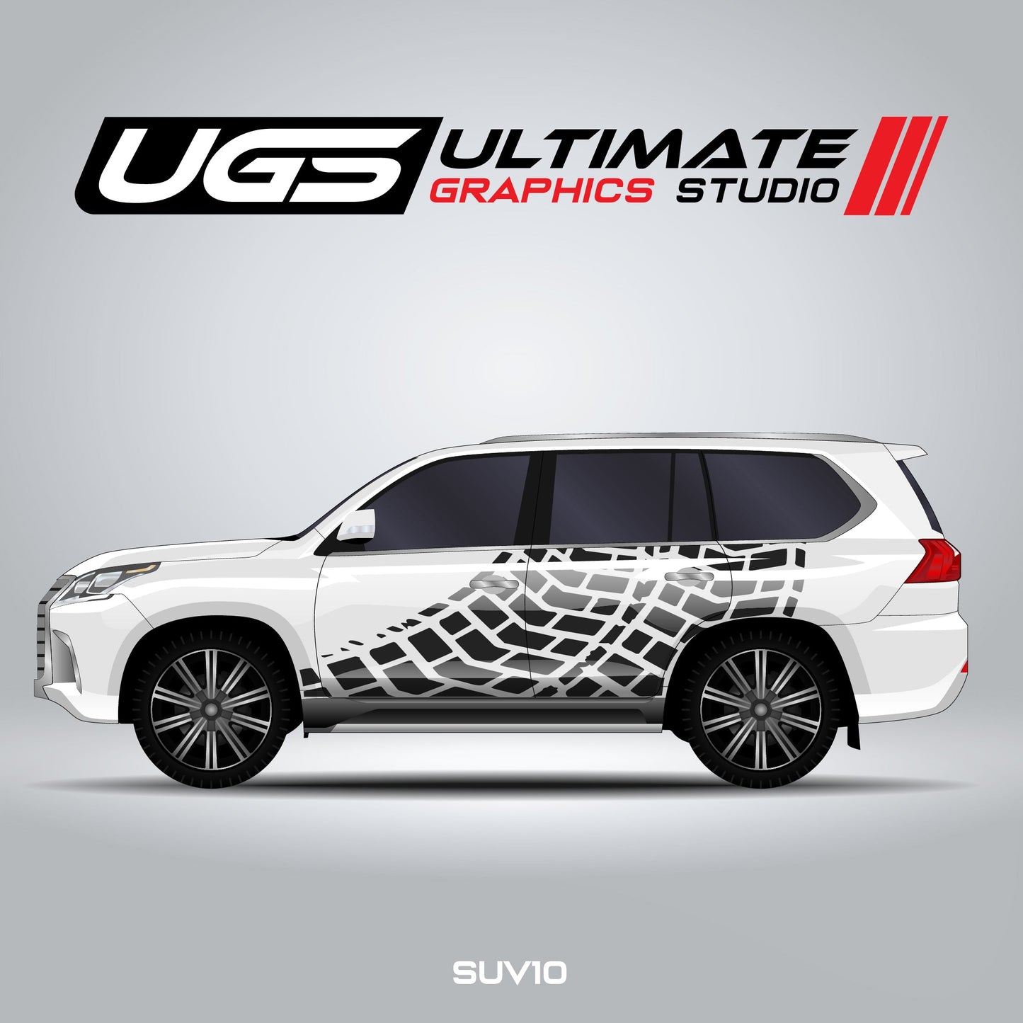 SUV Tire Mark Side Graphics