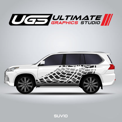SUV Tire Mark Side Graphics