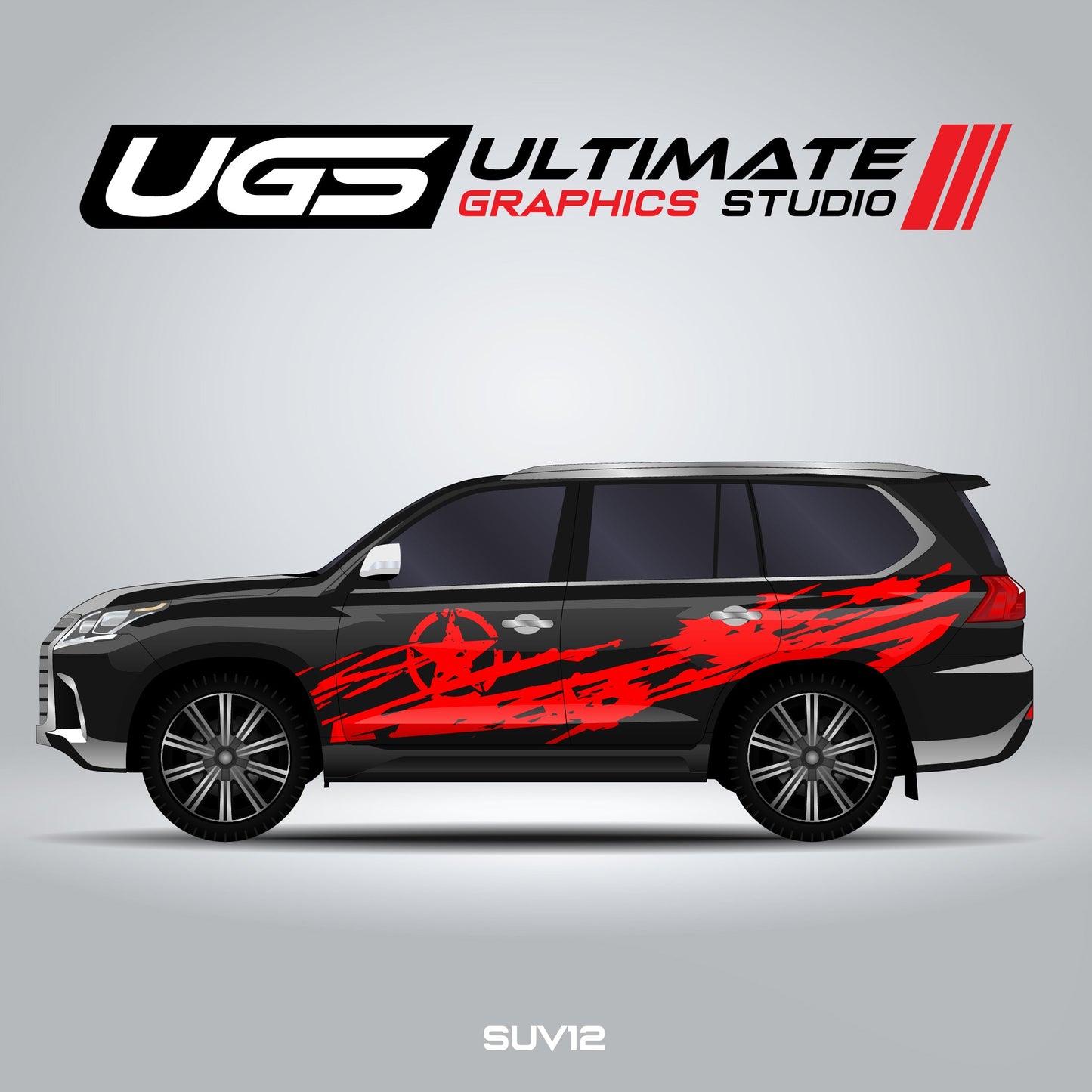SUV Scratched Star Graphics