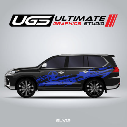 SUV Scratched Star Graphics