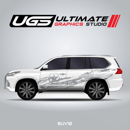 SUV Scratched Star Graphics