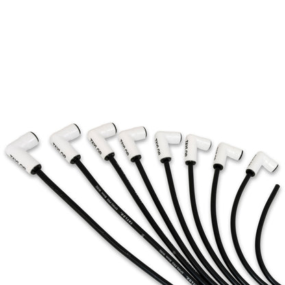 Taylor Cable 8mm Spiro Pro White Ceramic Boot Universal Wire Set 90 Black 75051