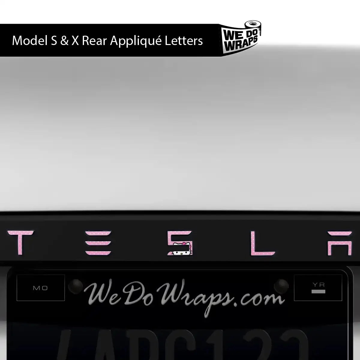Sweet Kitty Tesla Emblem Decals (Front + Back) | Model S