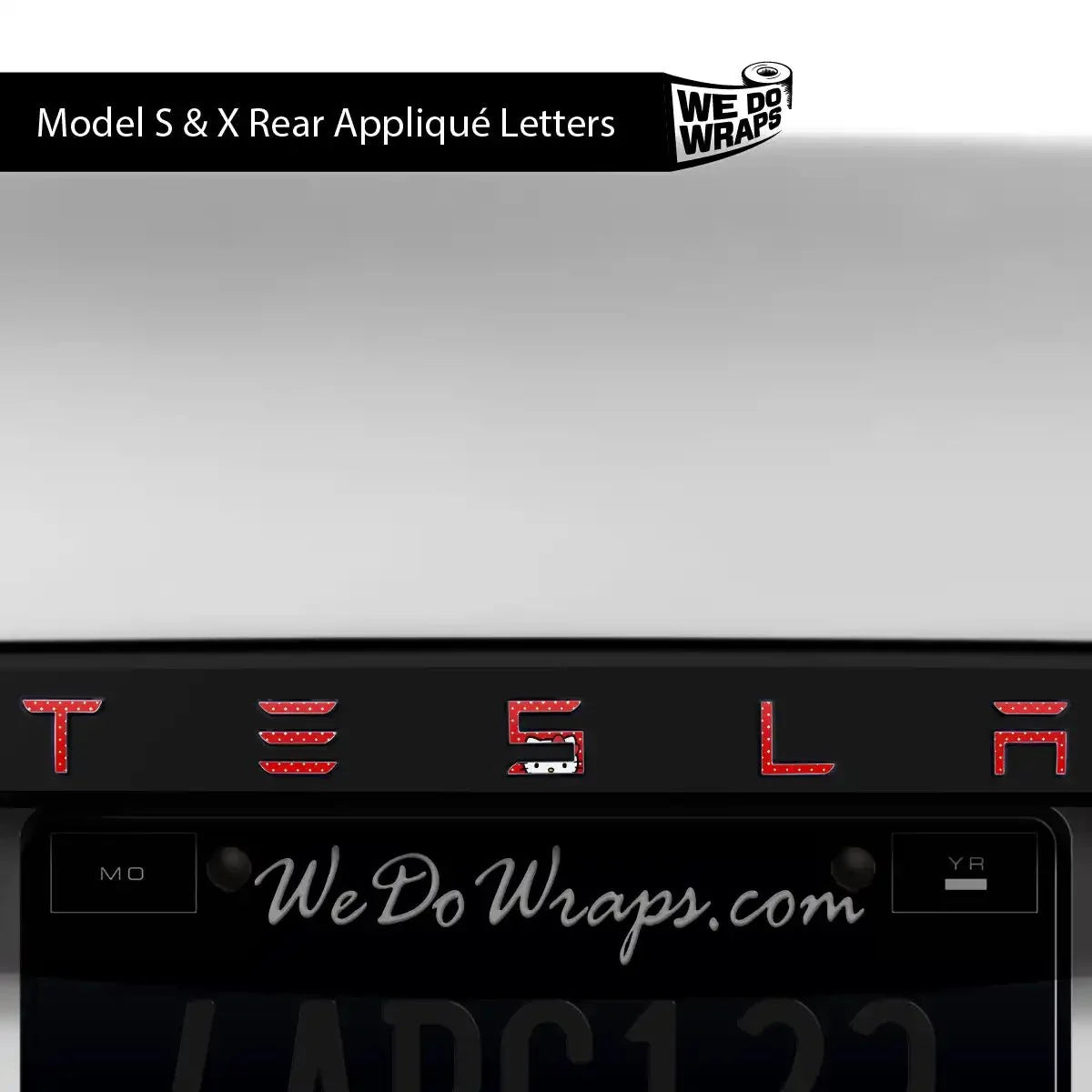 Sweet Kitty Tesla Emblem Decals (Front + Back) | Model X