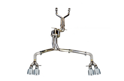 AWE Tuning Track Edition Exhaust for Audi C7 S6 4.0T - Chrome Silver Tips 3020-42042