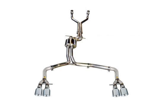 AWE Tuning Track Edition Exhaust for Audi C7 S6 4.0T - Chrome Silver Tips 3020-42042