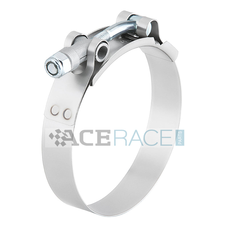 T-Bolt Clamp 304 Stainless - For 5.000" ID Silicone (Clamping Range: 5.055" - 5.448")
