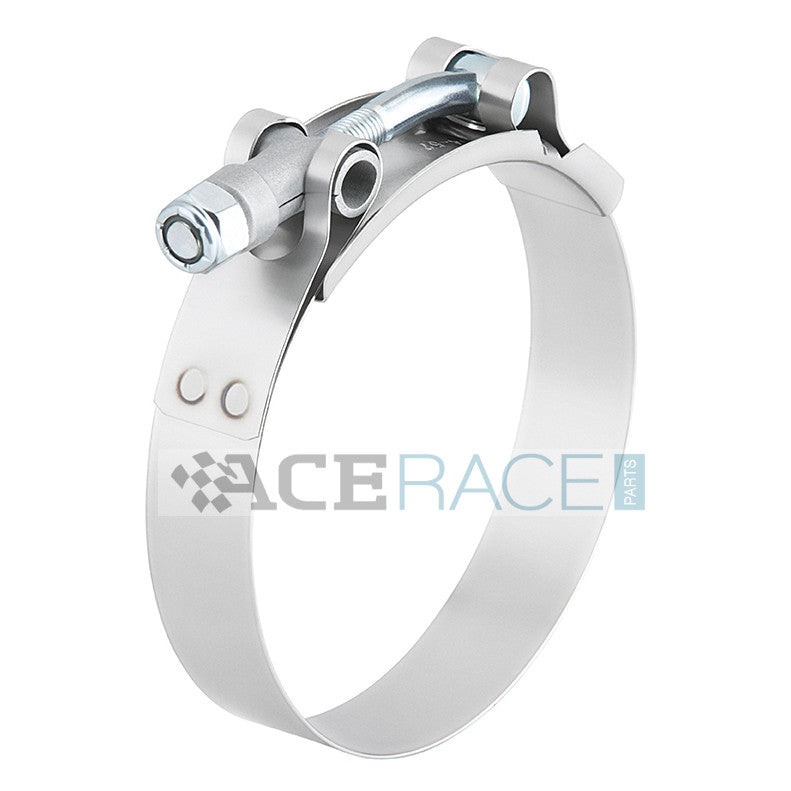 T-Bolt Clamp 304 Stainless - For 4.000" ID Silicone (Clamping Range: 4.210" - 4.490")