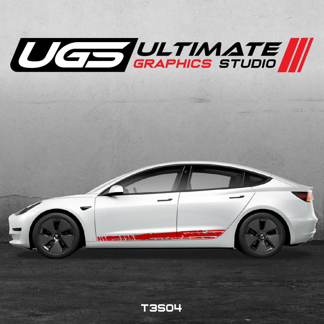 Tesla Side Scratched Graphics