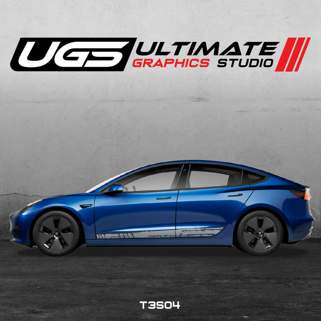 Tesla Side Scratched Graphics