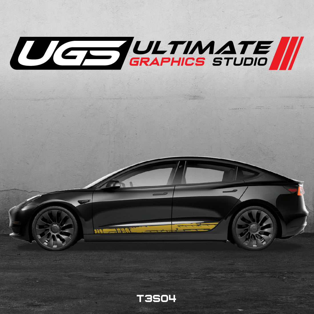 Tesla Side Scratched Graphics
