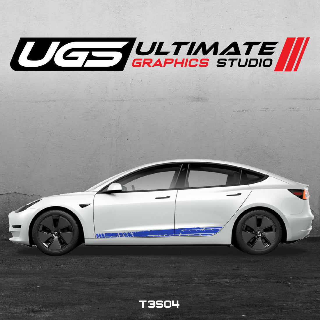 Tesla Side Scratched Graphics